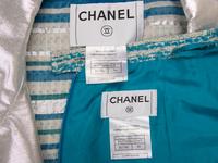 Chanel, Turquoise Tweed Skirt Suit