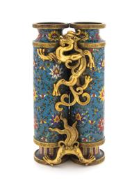 A Cloisonne Enamel 'Champion' Vase