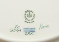 Twelve Royal Copenhagen Flora Danica Porcelain Dinner Plates