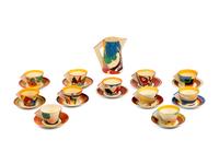 Coffee Set of Various Fantasque Bizarre Patterns