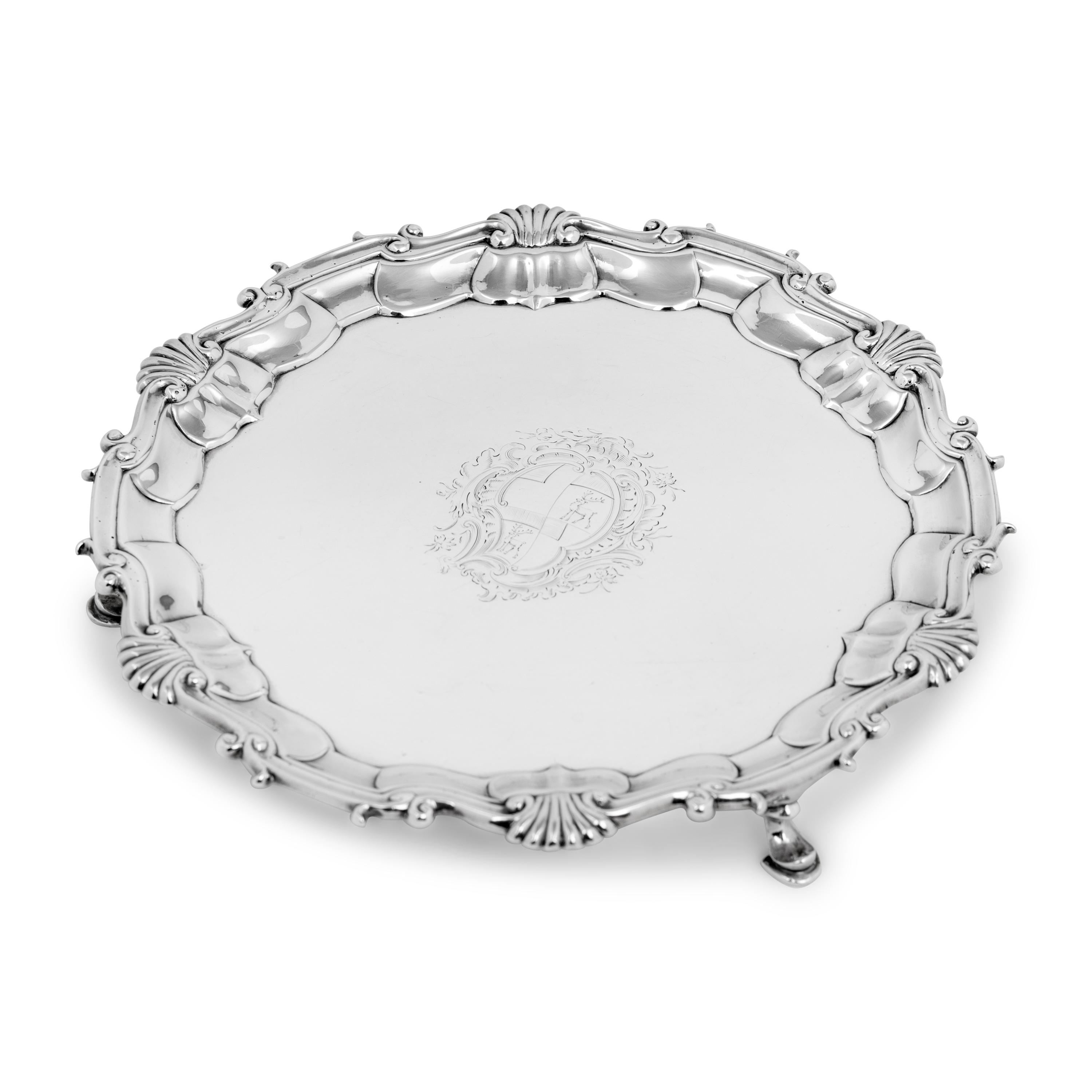 A George II Silver Waiter