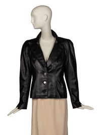 Chanel Black Leather Jacket, 2002