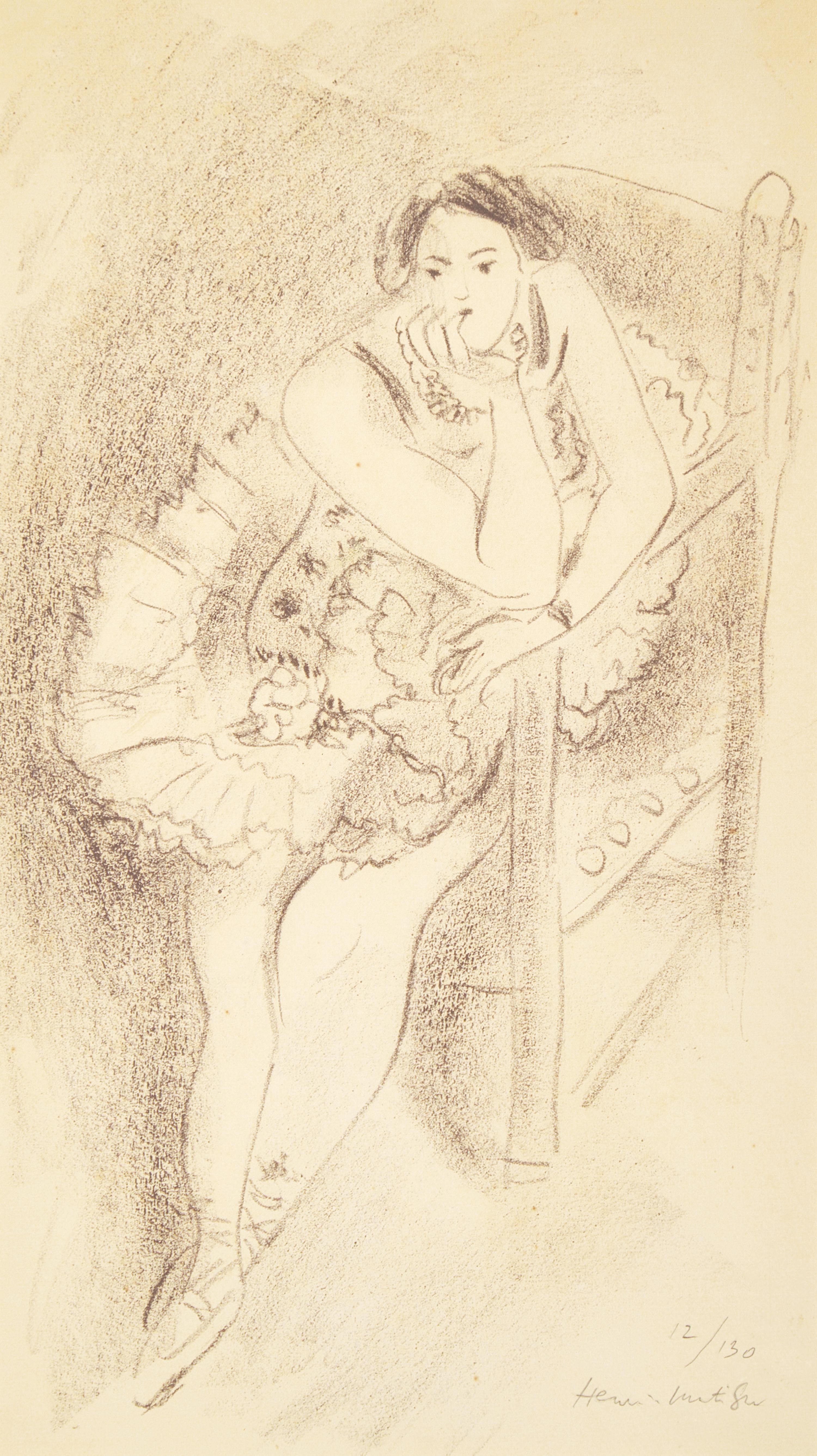Henri Matisse (French, 1869-1954) — Danseuse au fauteuil en bois (from Dix Danseuses ), 1925-26