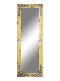 Two Chinese-Style Painted Pier Mirrors
