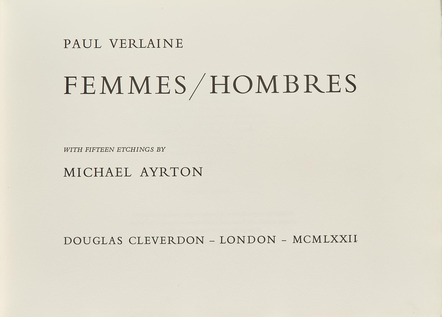 [Ayrton, Michael] Verlaine, Paul. Femmes/Hombres
