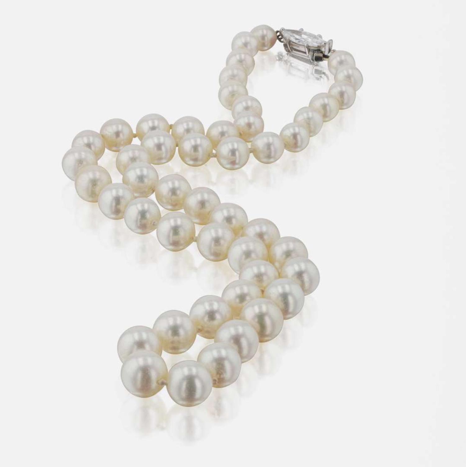 Diamond and Pearl Cartier Necklace