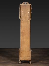 A Folk Art Carved Maple Clock Case