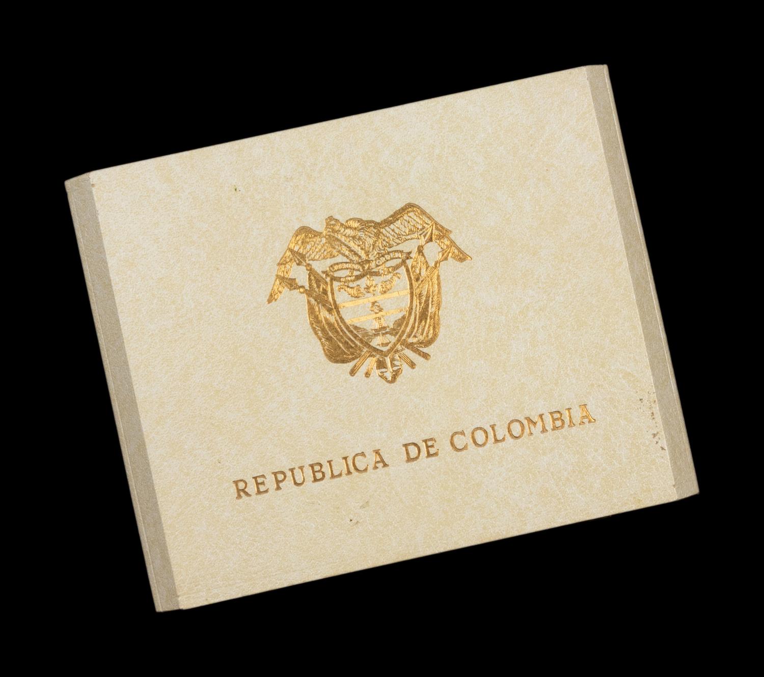 [COLOMBIA] A Set of Three 1968 Proof Coins