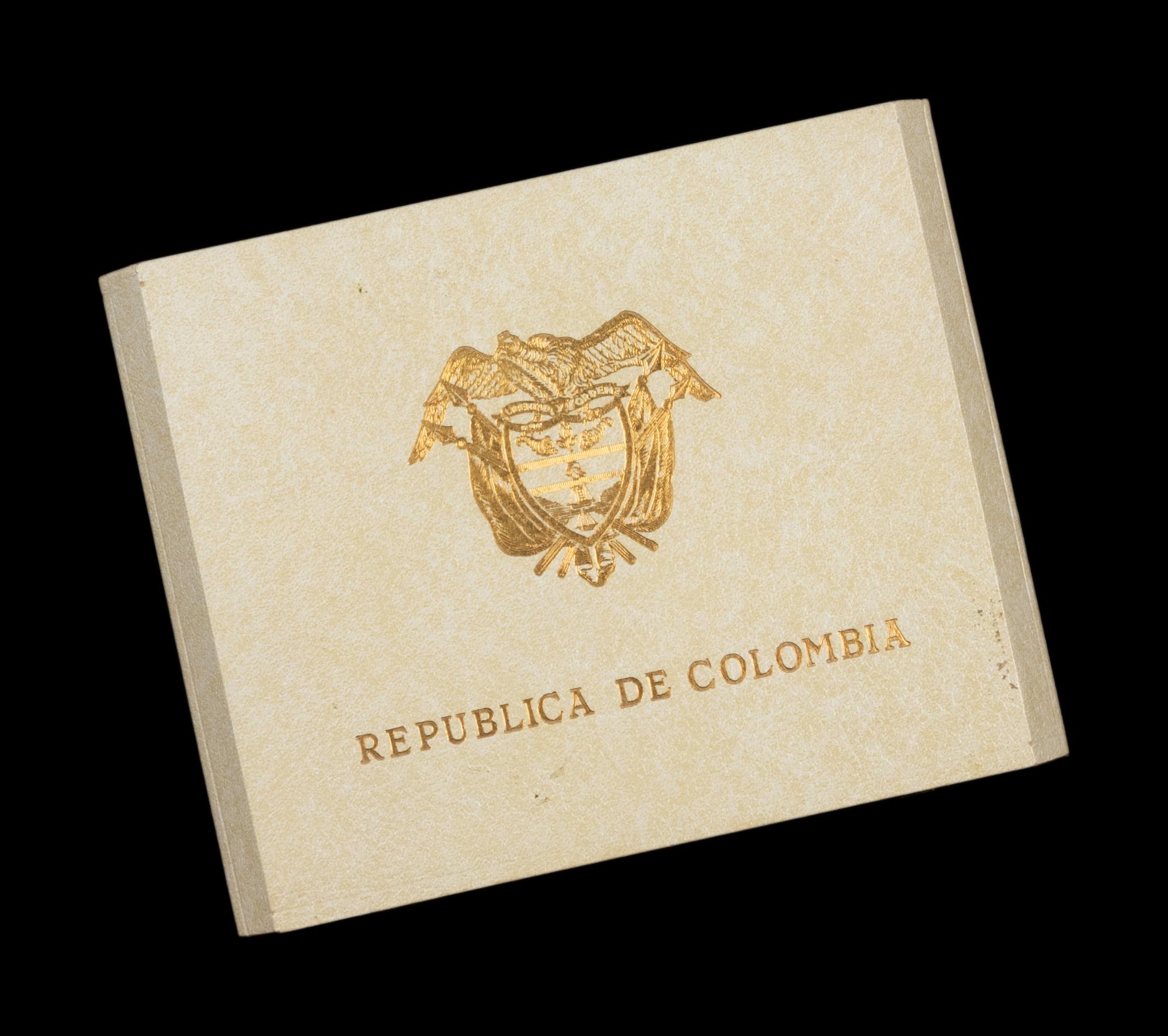 [COLOMBIA] A Set of Three 1968 Proof Coins
