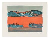A Group of Four Prints ( Untitled Blue Landscape; Paysage; Nature Morte; Cortablon) , 1969