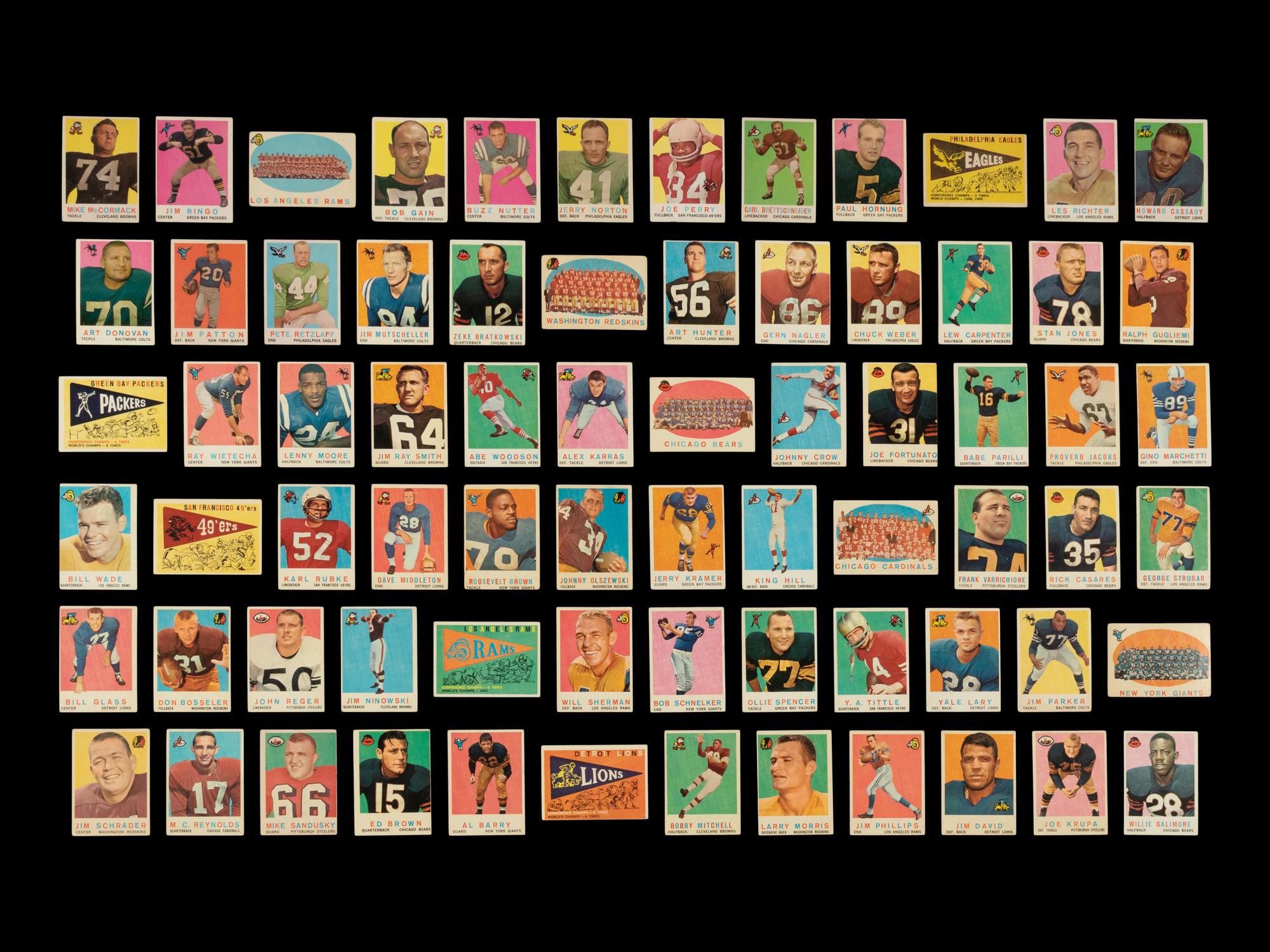 A Near Set of 1959 Topps Football Cards (175/176)