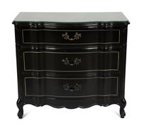 A Napoleon III Style Ebonized Commode