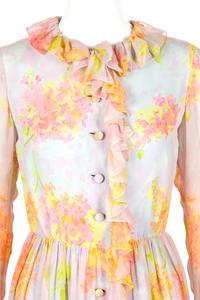 Three Designer Dresses: One Lanvin, One Ted Lapidus, One Larry Aldrich, 1970s