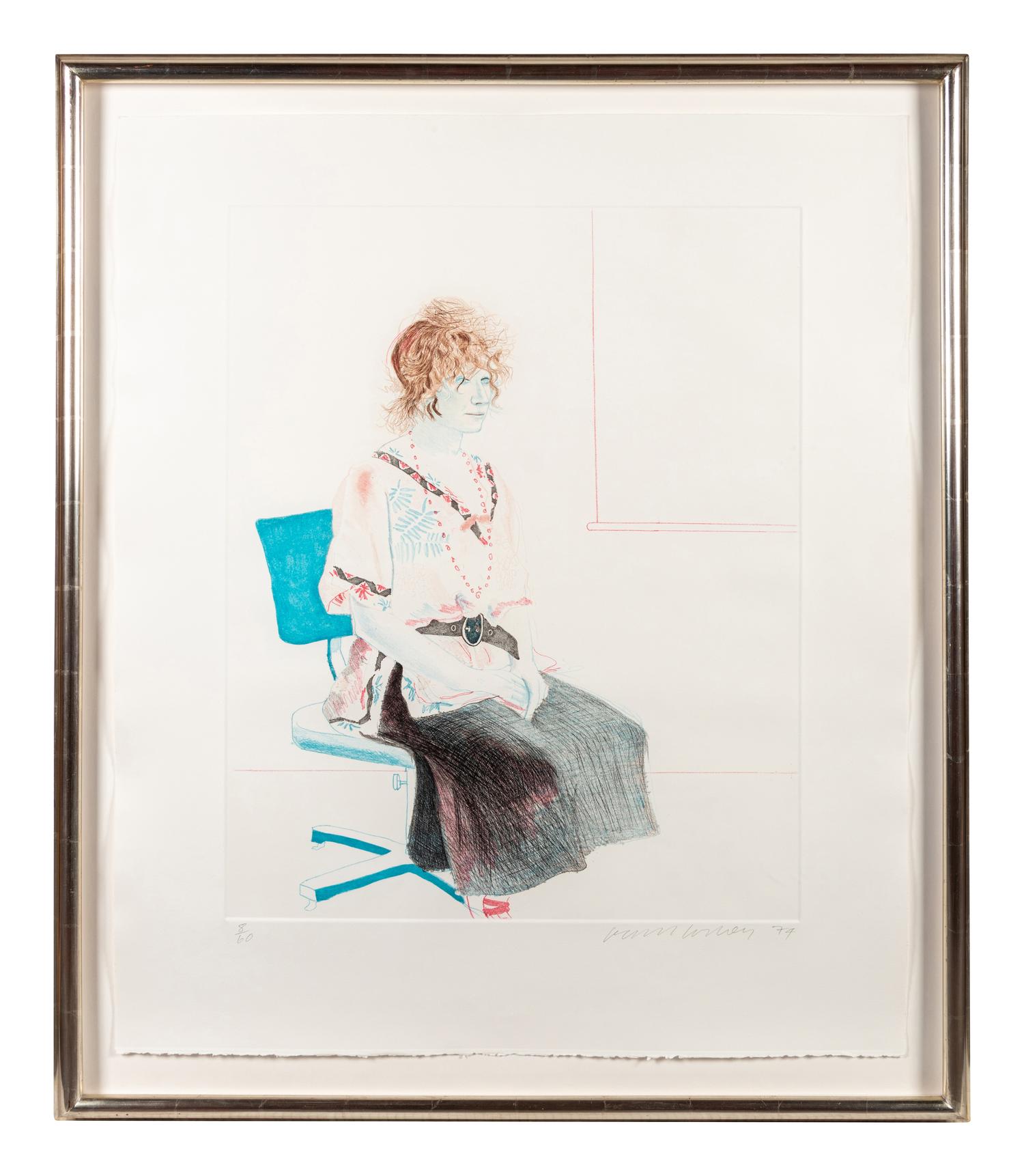 Celia Seated on an Office Chair