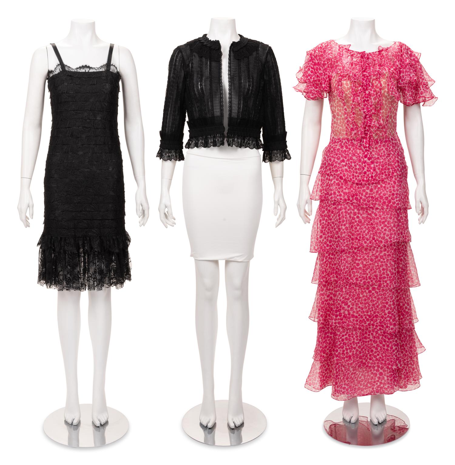 Five Designer Pieces: Four Oscar de la Renta and One Chanel, 2000s