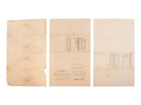 [CONFEDERATE VETERANS]. A group of pension and relief applications by Confederate veterans who were wounded in action during the Civil War, comprising: