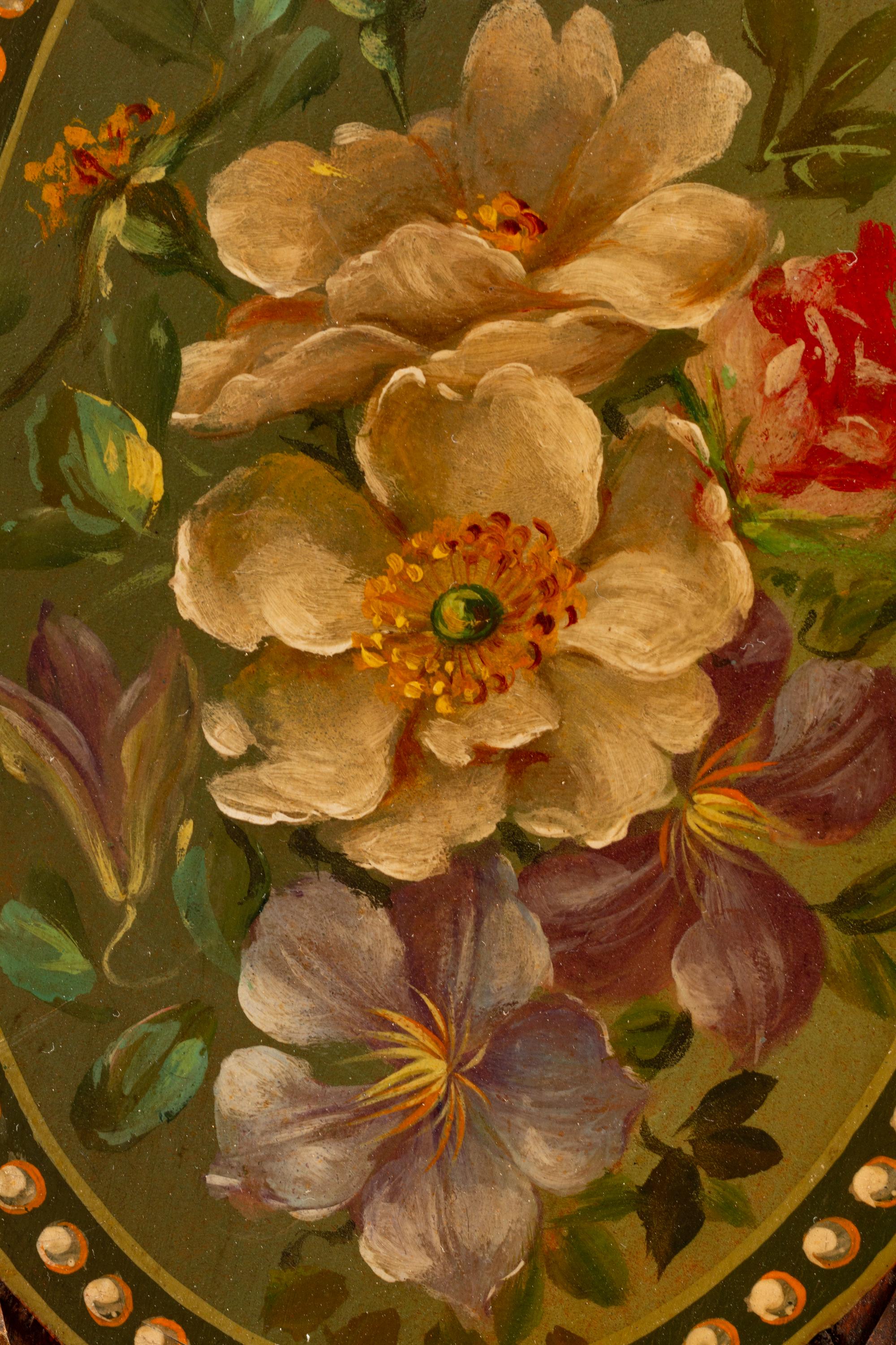 An Edwardian Painted Satinwood Settee