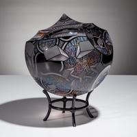 David Schwarz (American, b. 1952) — Bubble Study in Black , 2010