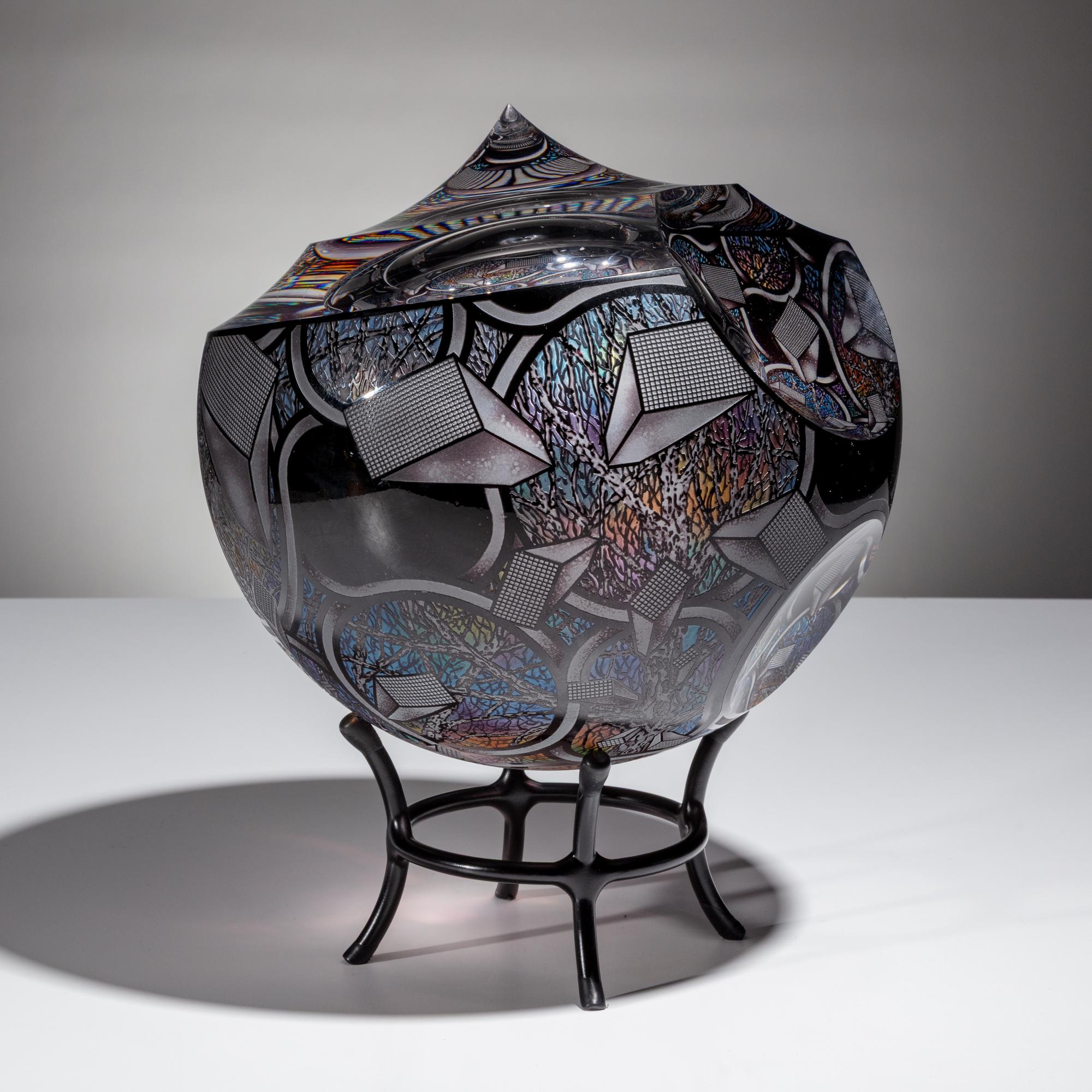 David Schwarz (American, b. 1952) — Bubble Study in Black , 2010
