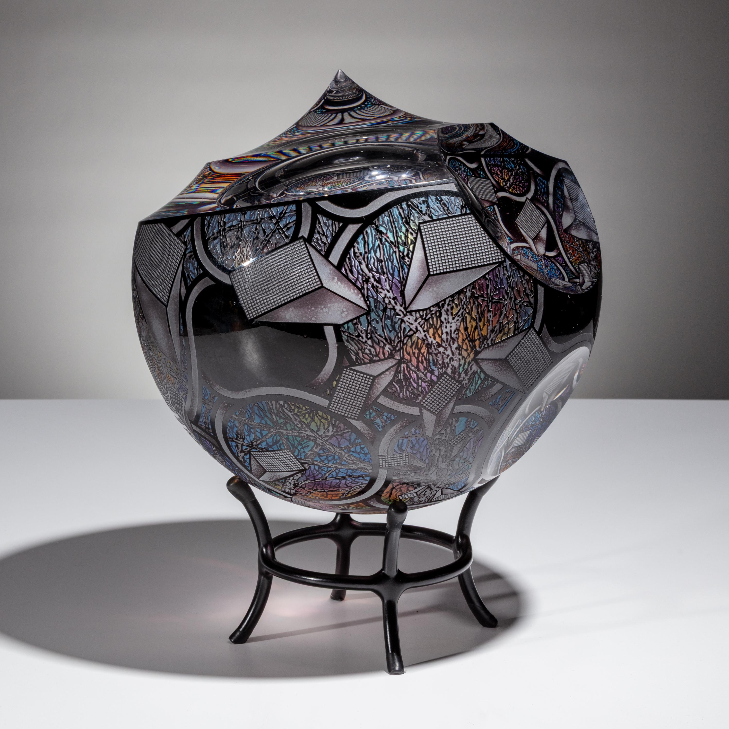 David Schwarz (American, b. 1952) — Bubble Study in Black , 2010