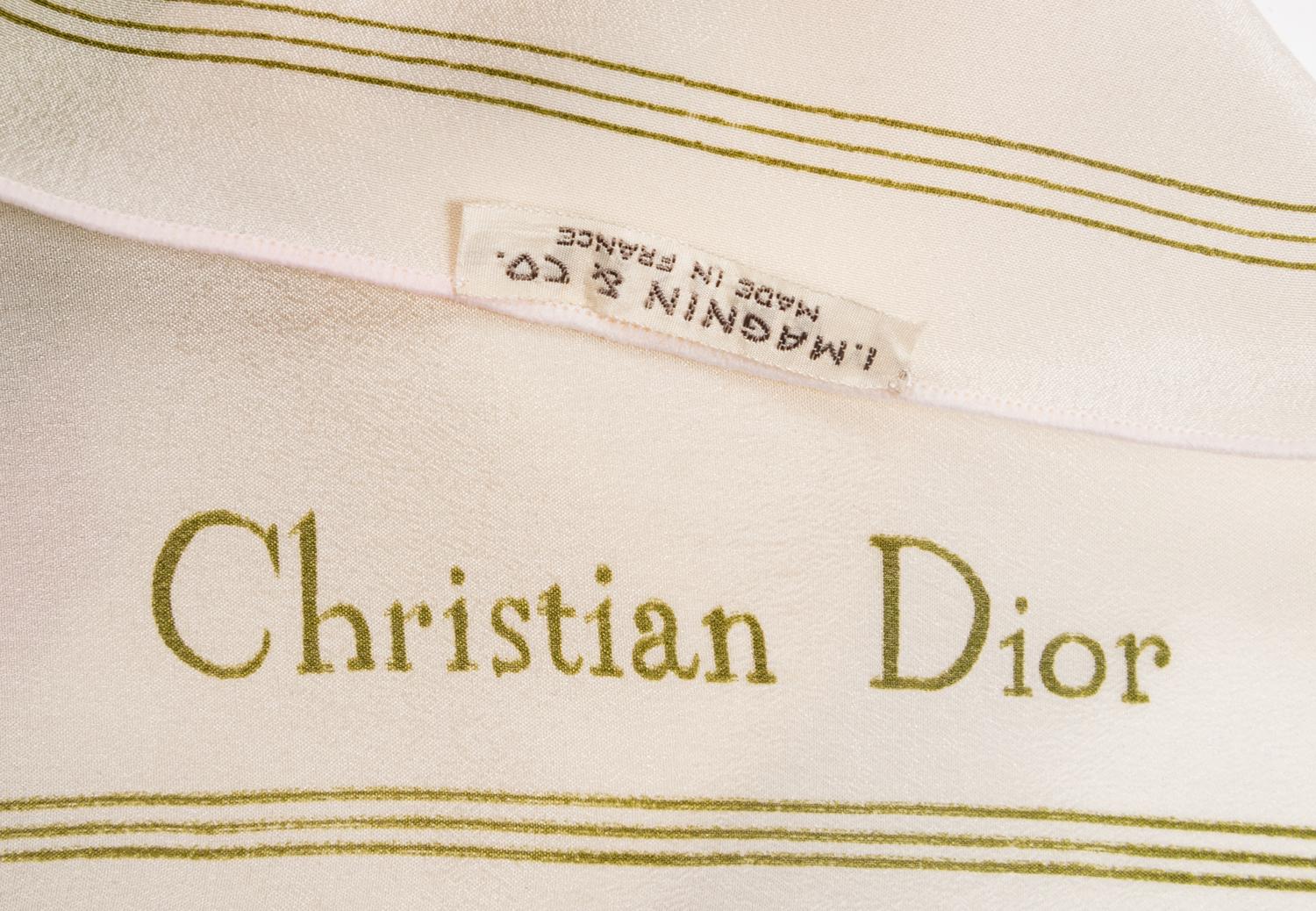 Seven Designer Scarves: Two Gucci, One Jean Paul Gaultier, Two Must de Cartier, One Hermès, One Christian Dior
