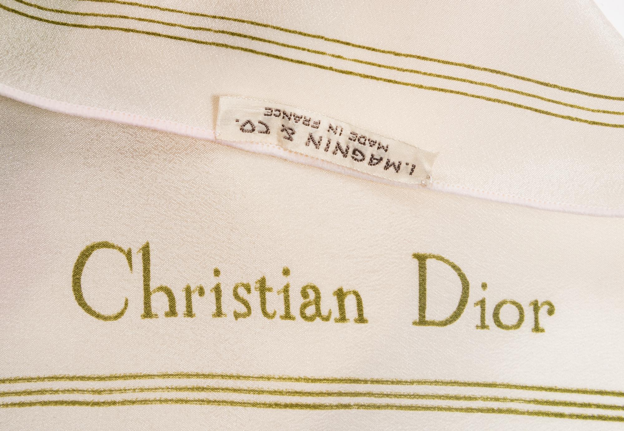 Seven Designer Scarves: Two Gucci, One Jean Paul Gaultier, Two Must de Cartier, One Hermès, One Christian Dior