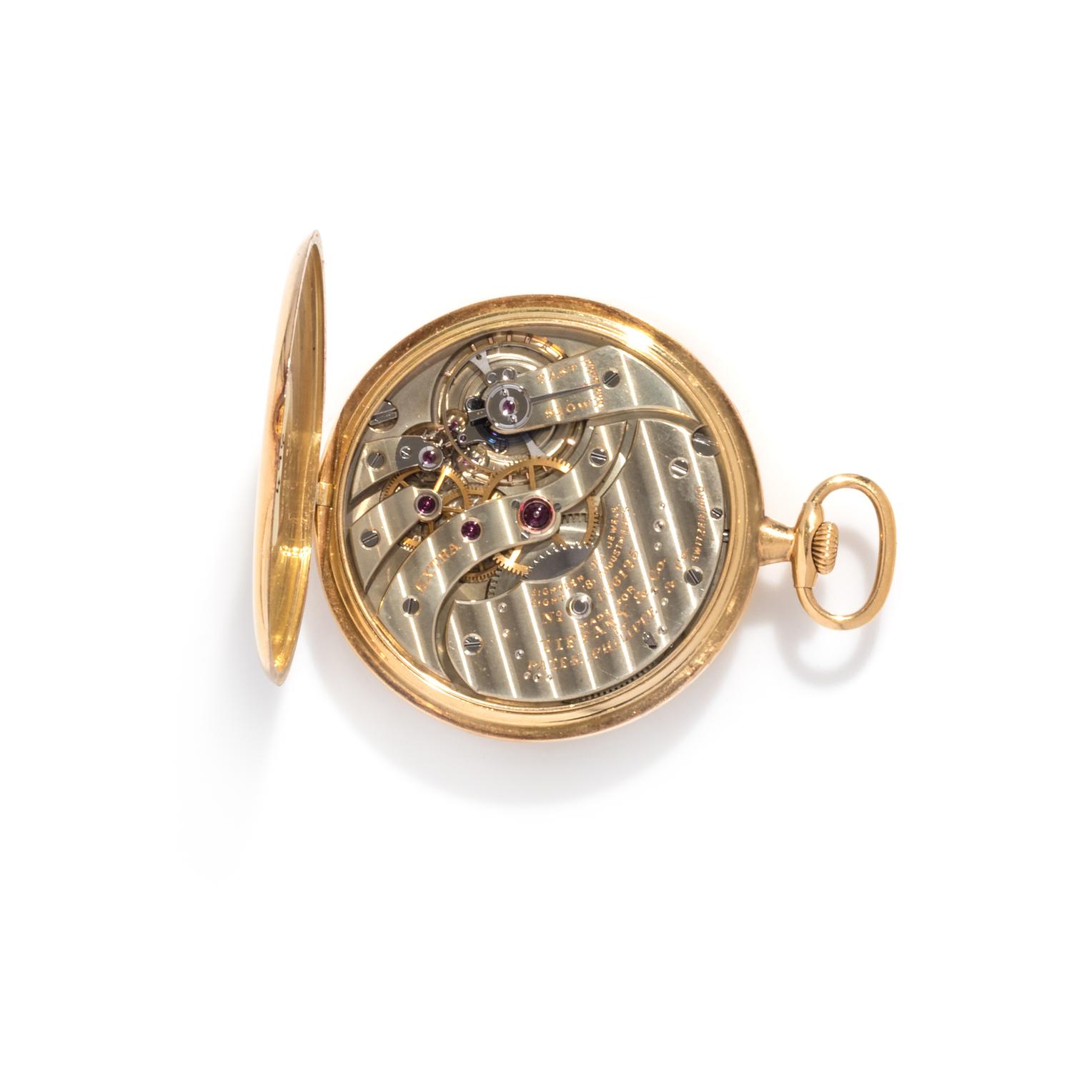 TIFFANY & CO., 18K YELLOW GOLD OPEN FACE POCKET WATCH