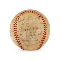A 1944 Pittsburgh Pirates Team Signed Autograph Baseball Featuring Paul Waner (JSA Letter of Authenticity),