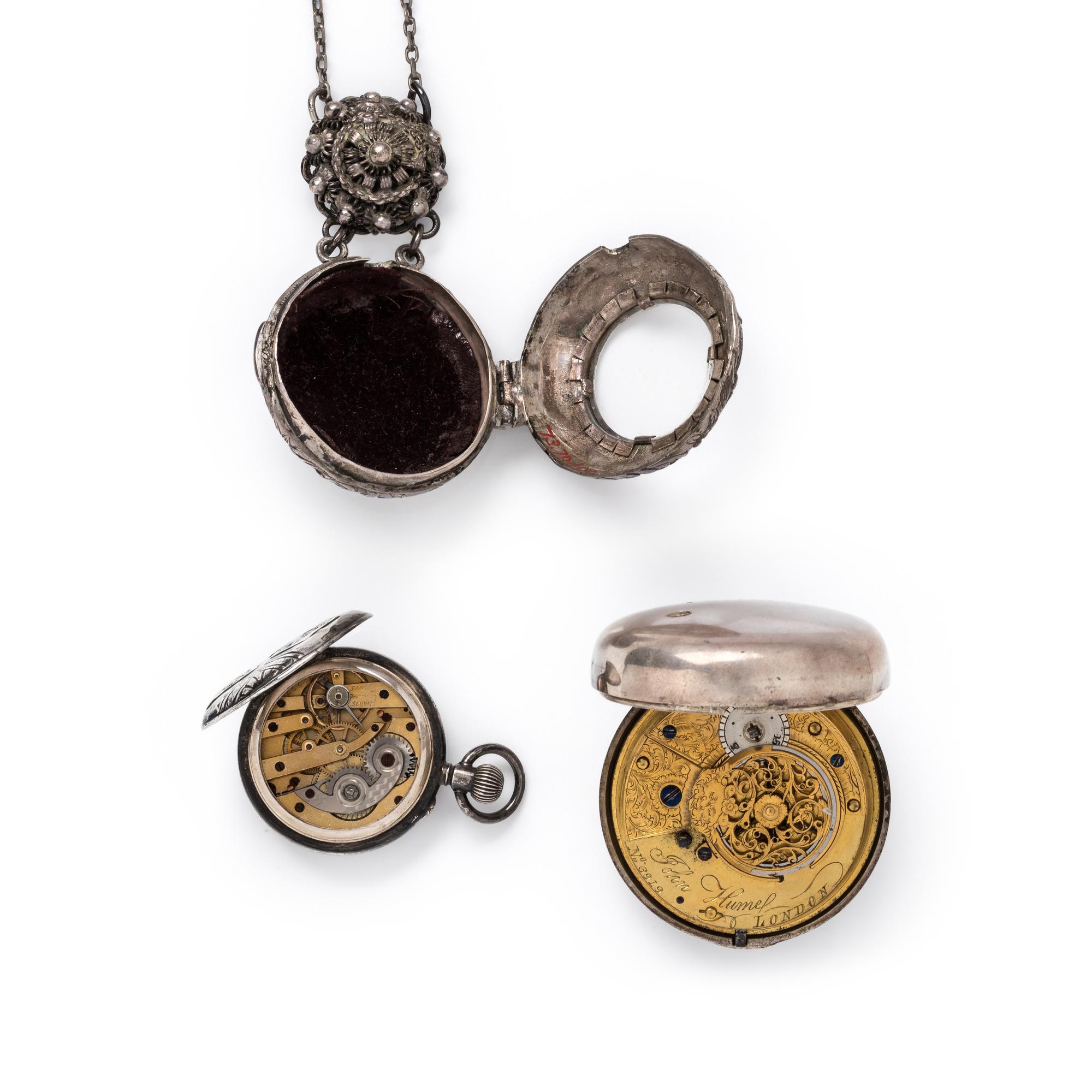 COLLECTION OF SILVER POCKET WATCHES