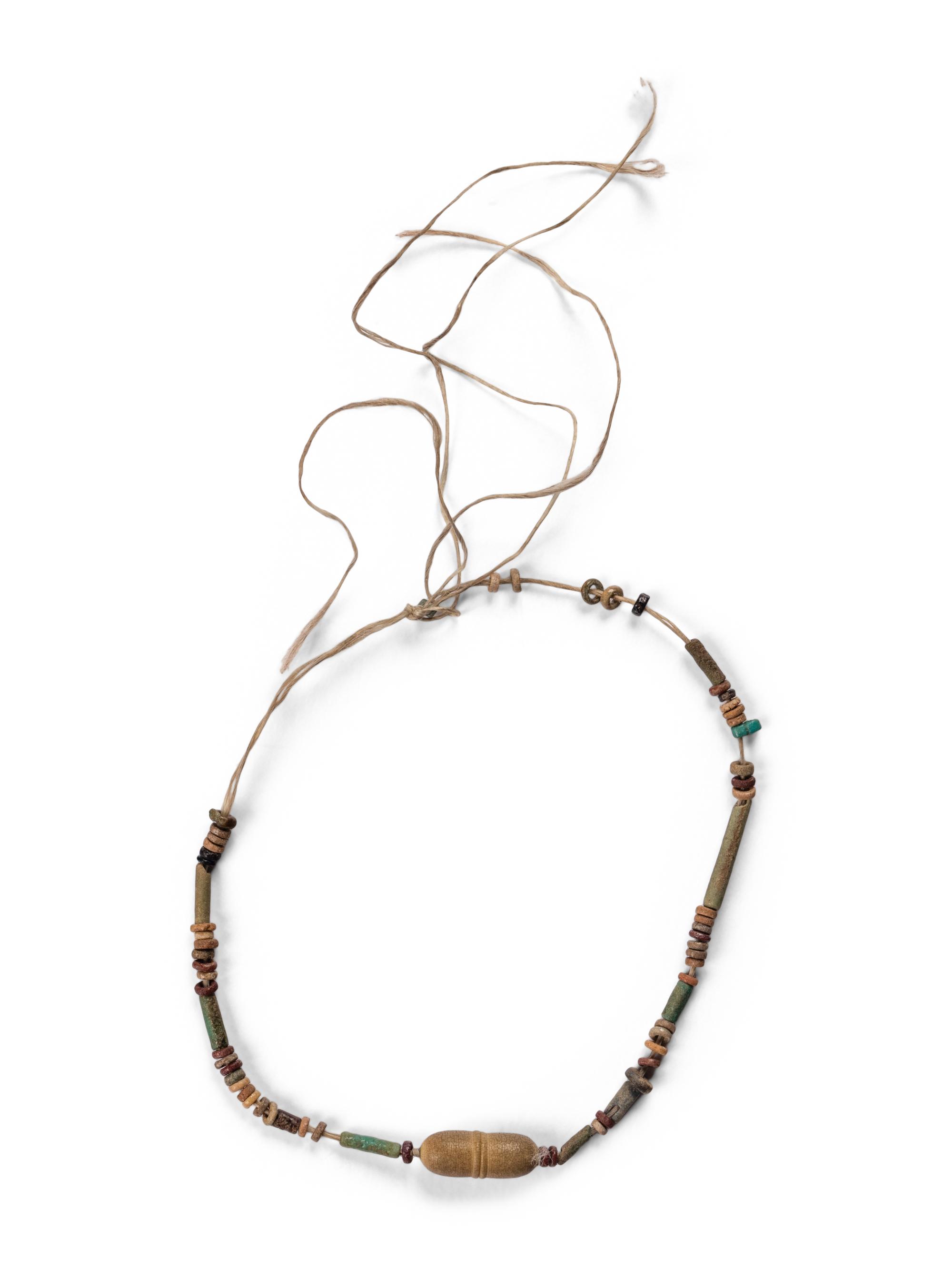 Five Egyptian Bead and Faience Necklaces