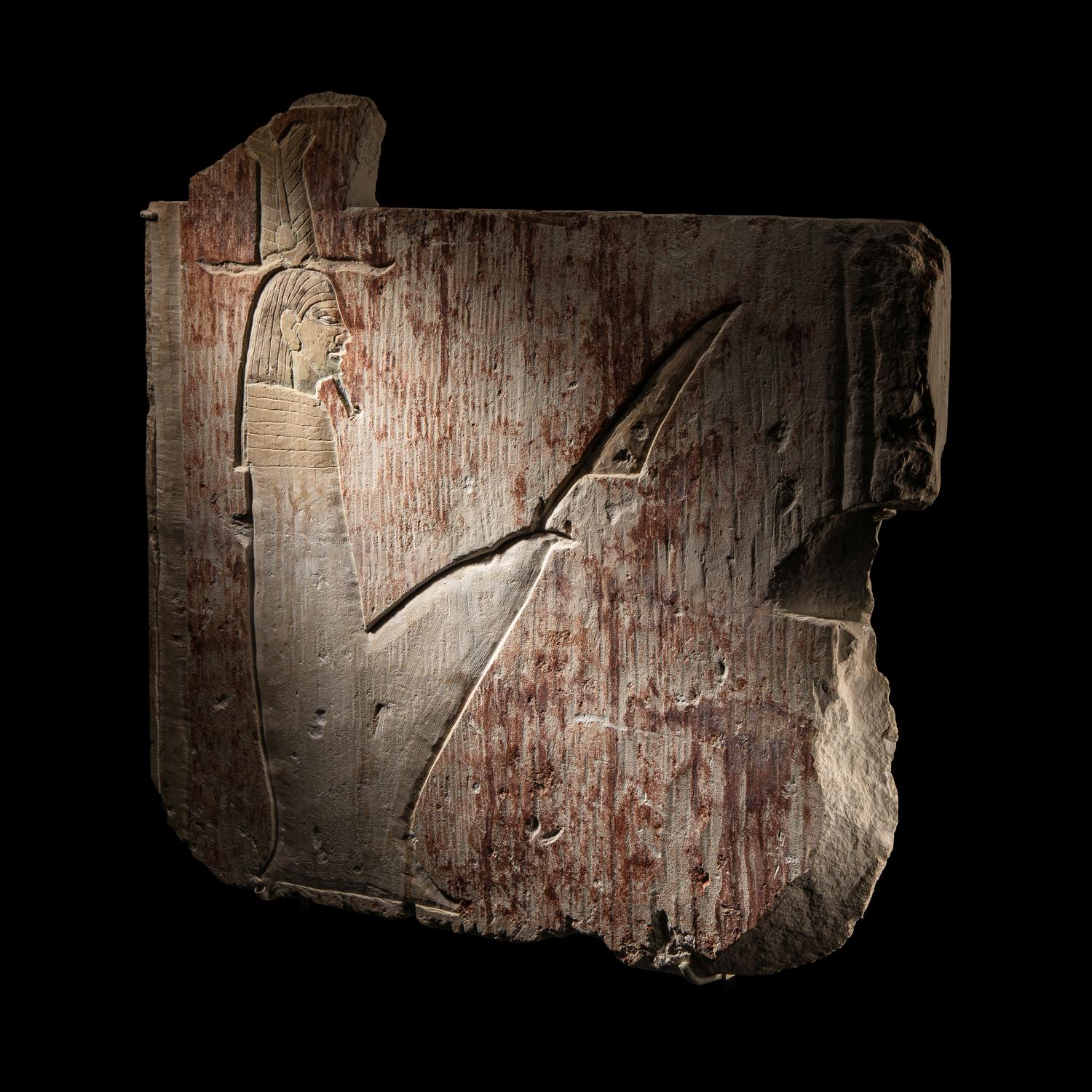 An Egyptian Limestone Relief Fragment