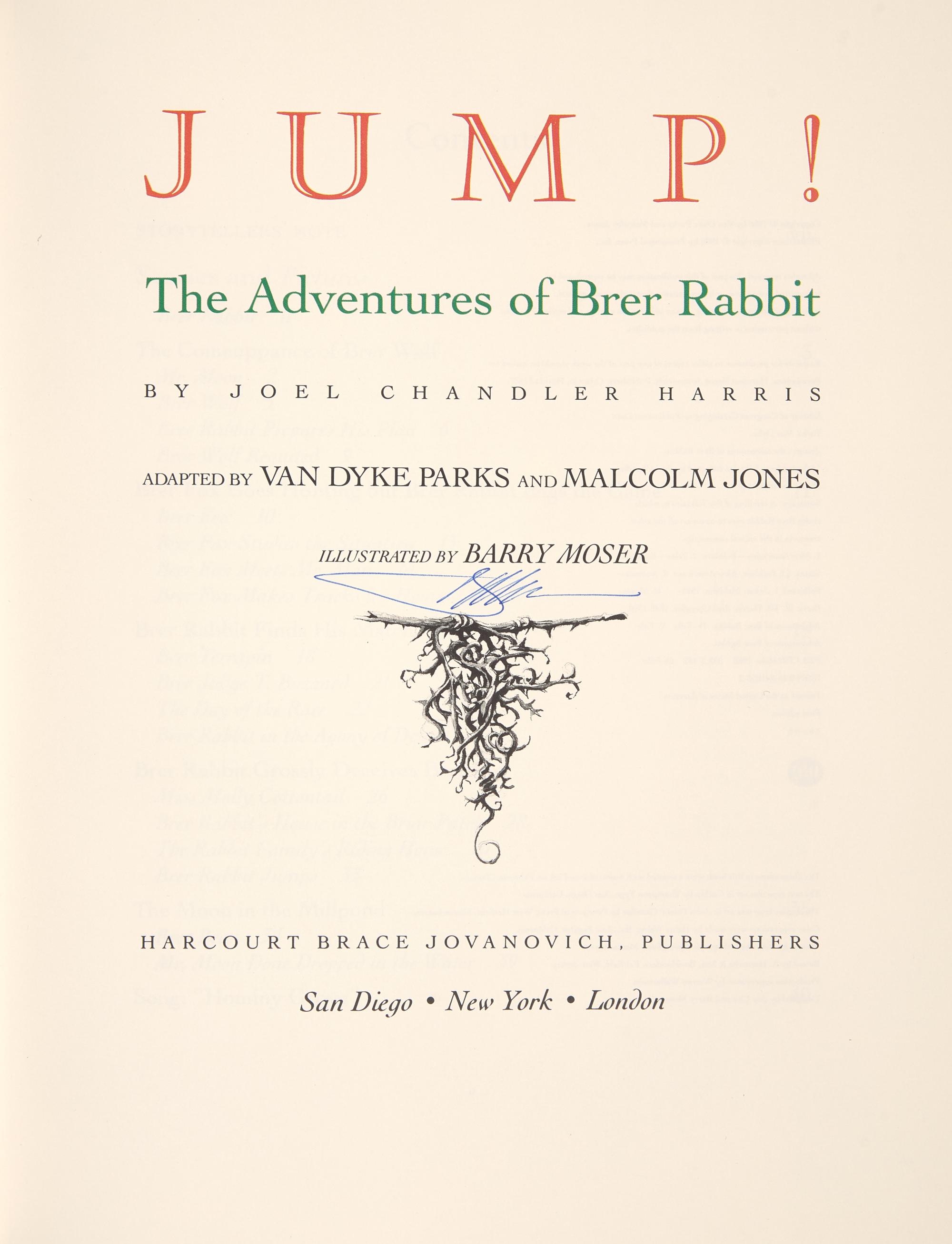 Moser, Barry. Group of 10 Original Illustrations for "Jump! The Adventures of Brer Rabbit"