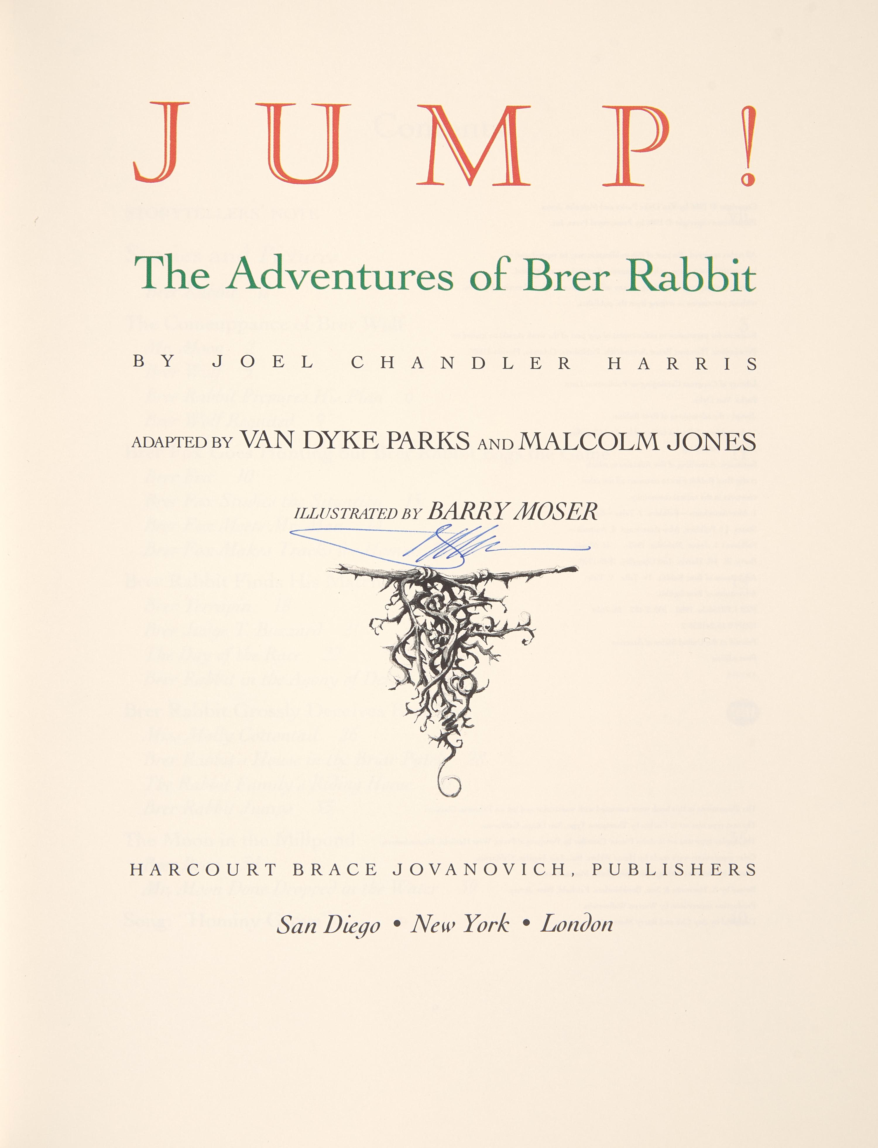 Moser, Barry. Group of 10 Original Illustrations for "Jump! The Adventures of Brer Rabbit"