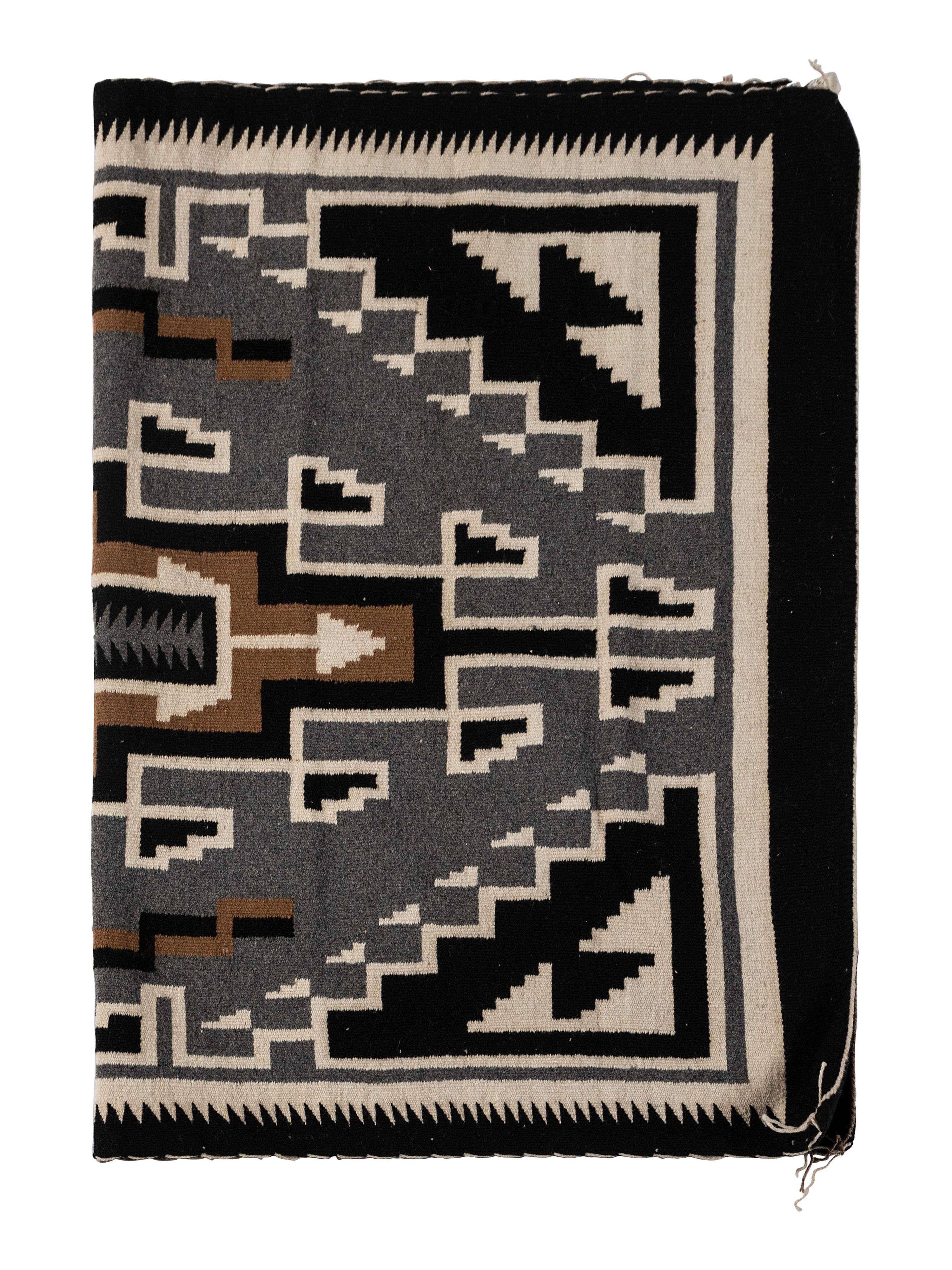 Navajo Two Grey Hills Weaving / Rug