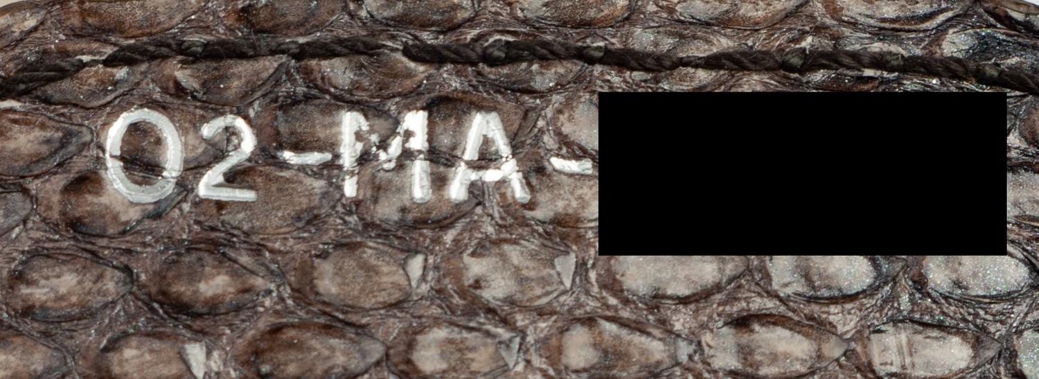 Christian Dior Gray Python Small Lady Dior Bag, 2009