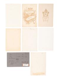 [MILITARIA]. 15 cabinet photographs of men in uniform, some armed.