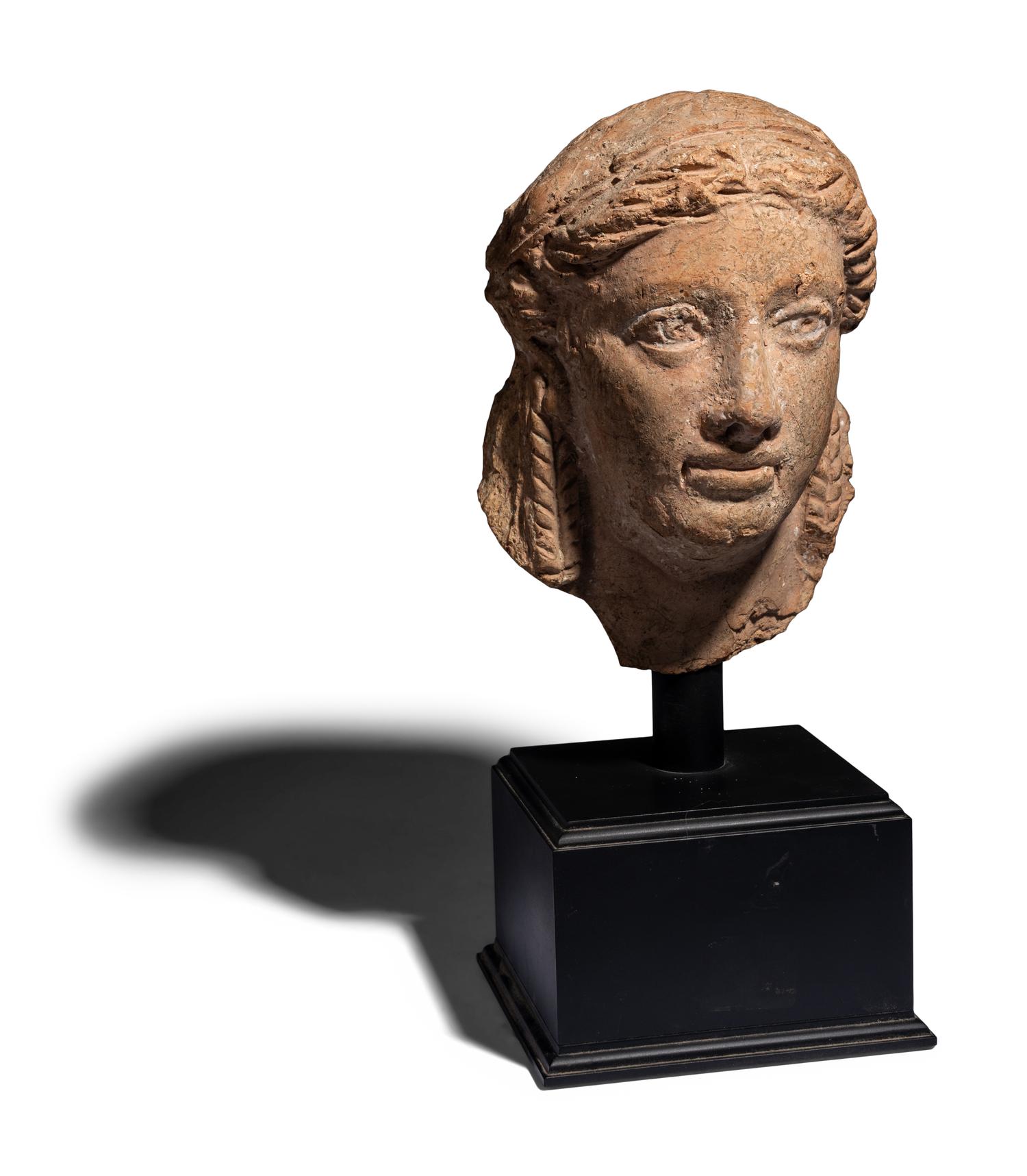 A Hellenistic Terracotta Head of a Woman
