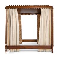 A George III Style Walnut Canopy Bed