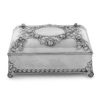 A Large Swedish Silver Table Casket