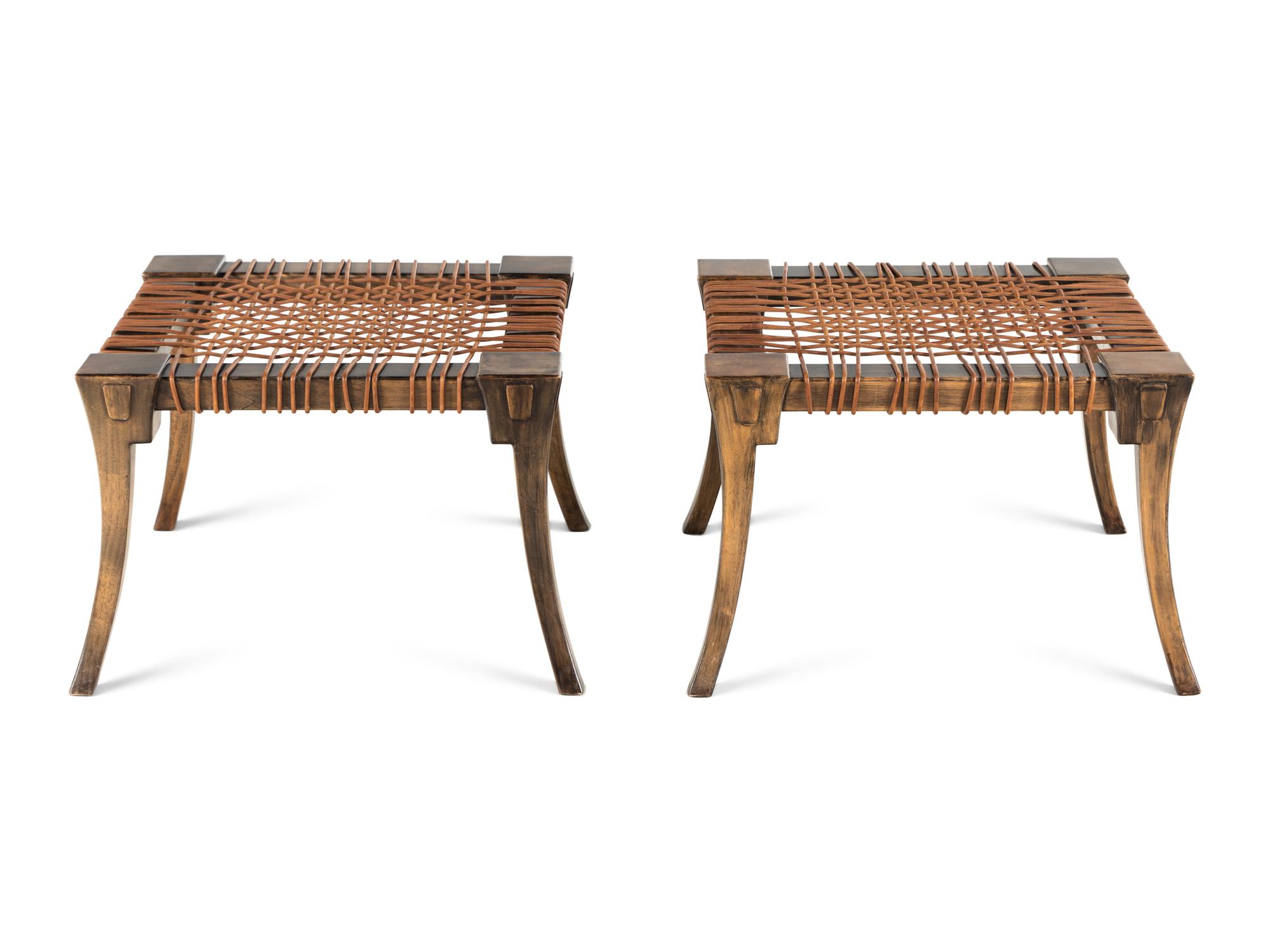 Pair of Klismos Stools, 1961 United Kingdom / Greece
