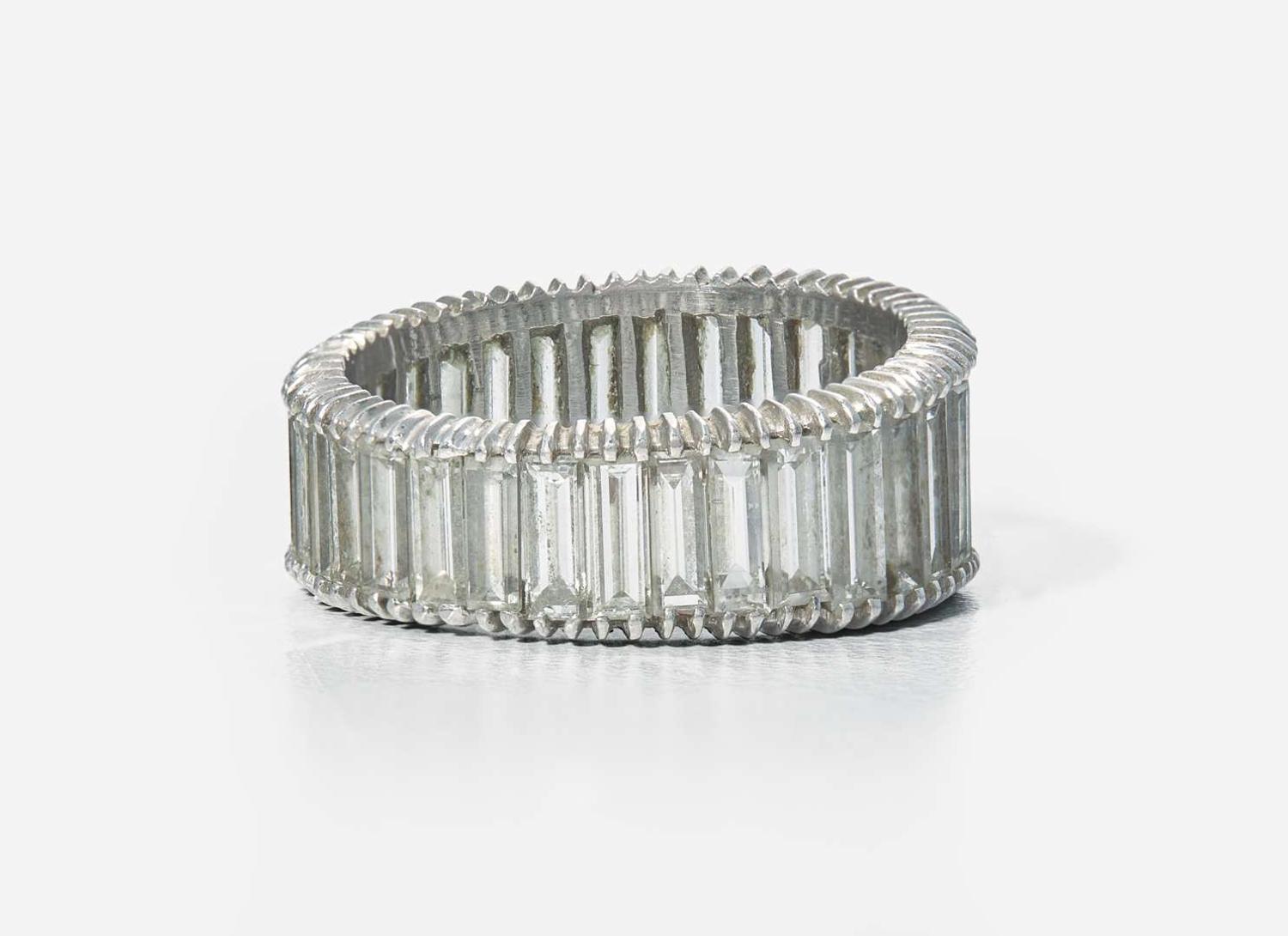 A Platinum and Diamond Eternity Band