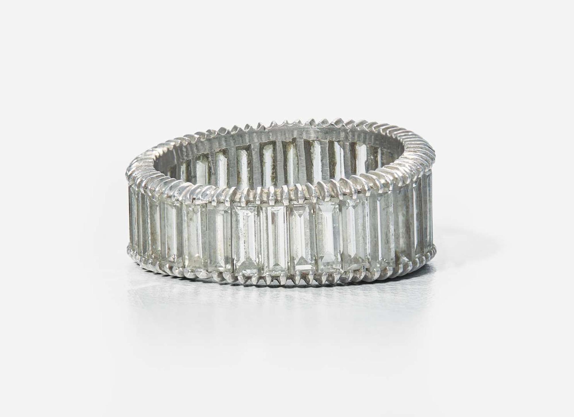 A Platinum and Diamond Eternity Band