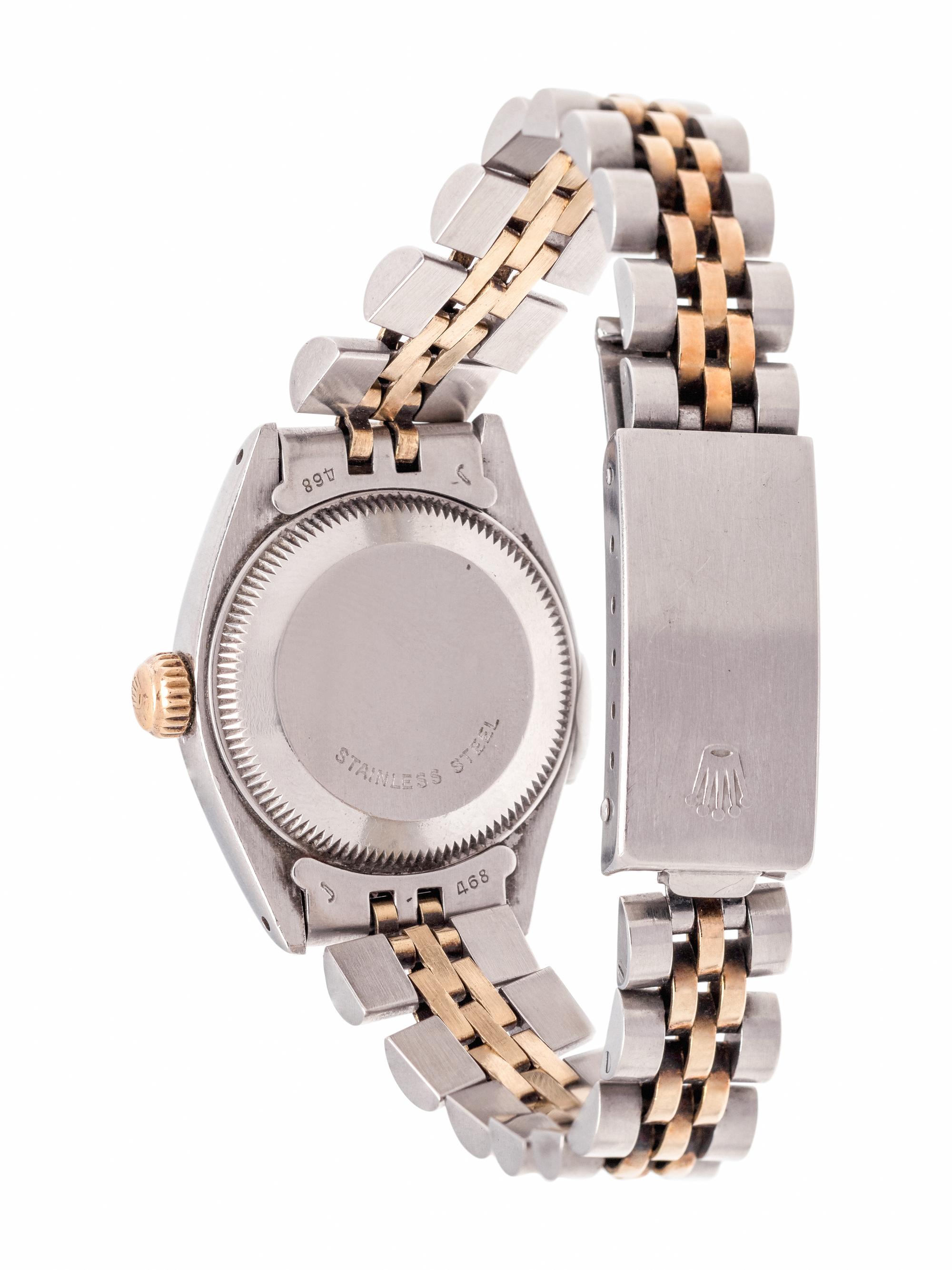 ROLEX, STAINLESS STEEL AND YELLOW GOLD REF. 6917 'OYSTER PERPETUAL DATEJUST' WRISTWATCH, CIRCA 1981