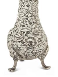 Two S. Kirk and Son Silver Repousse Casters