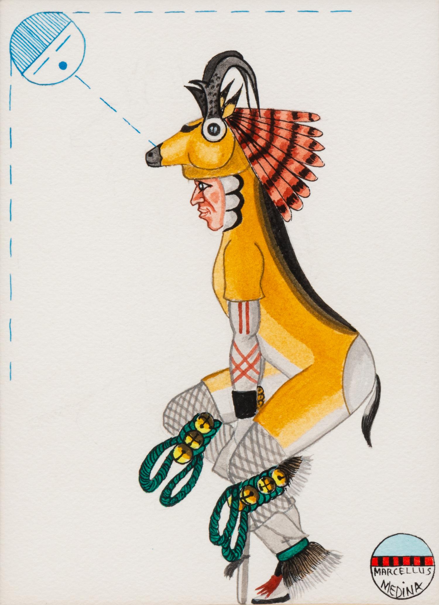 untitled, portraits of Pueblo dancers