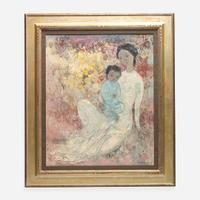 Vũ Cao Đàm (French/Vietnamese, 1908-2000) Sérénité