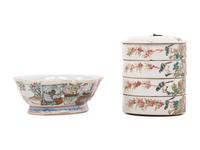 Two Chinese Qianjiang Porcelain Articles