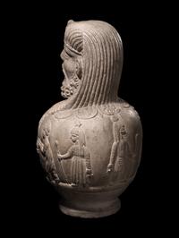 A Carved Stone Osiris-Canopus