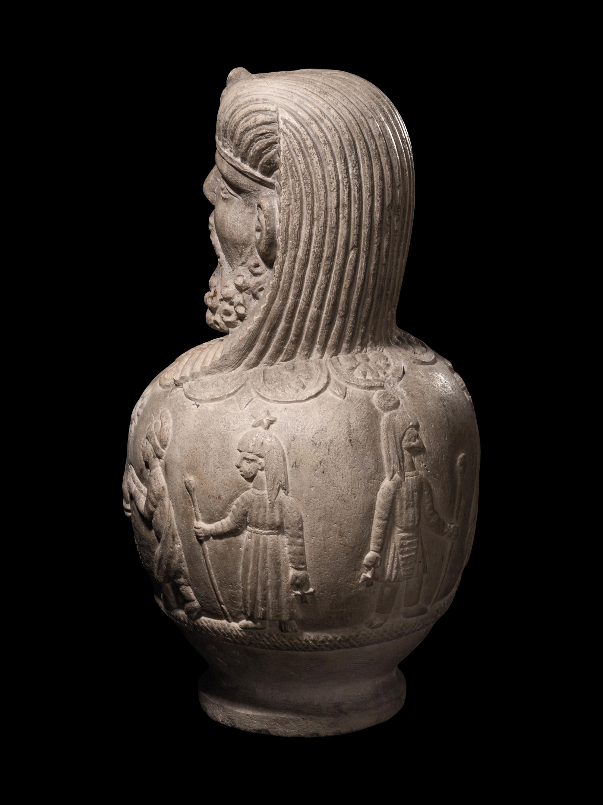 A Carved Stone Osiris-Canopus