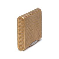 BICOLOR GOLD AND DIAMOND COMPACT